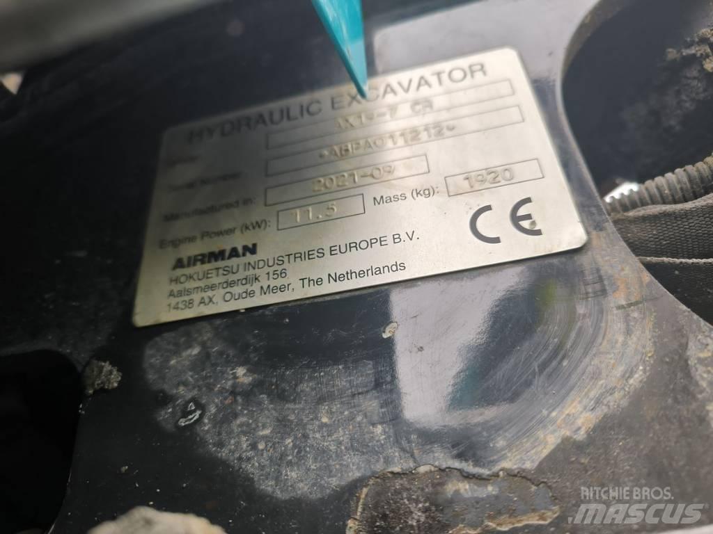 Airman AX19 Mini ekskavatoriai < 7 t