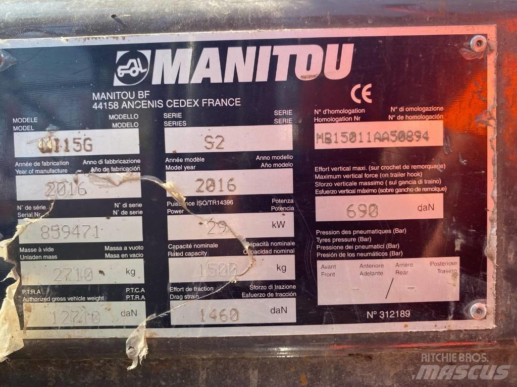 Manitou MI 15 G LPG (dujiniai) krautuvai