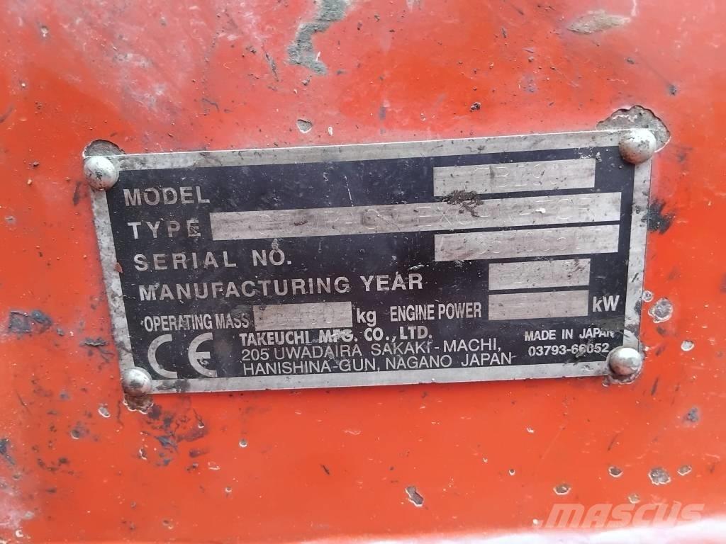 Takeuchi TB290 Mini ekskavatoriai < 7 t