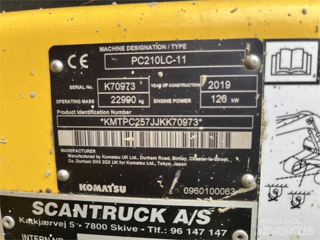 Komatsu PC210LC-11 Vikšriniai ekskavatoriai