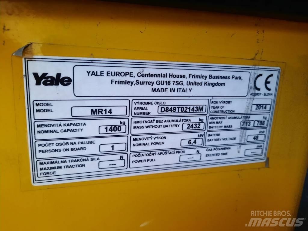 Yale MR14 Šakiniai krautuvai su prailgintu keltuvu