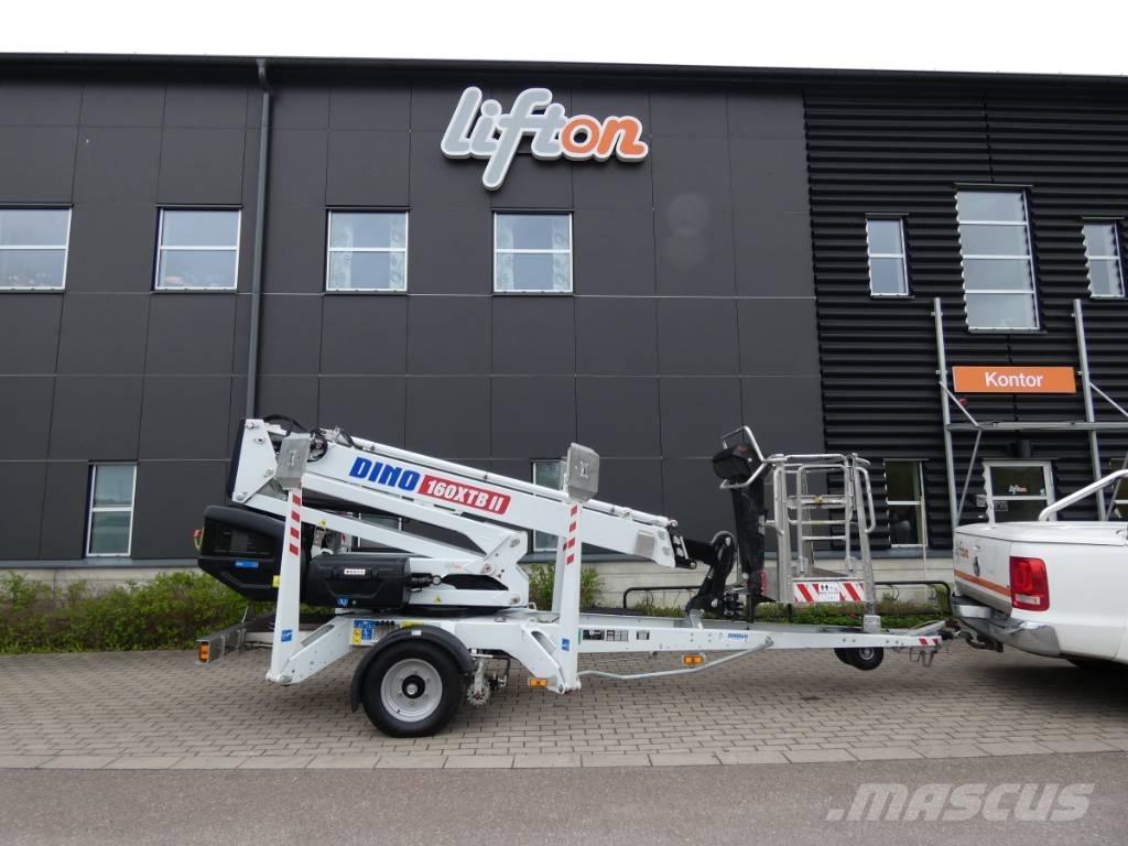 Dino 160 XTB Skylift Ant priekabų montuojamos kėlimo platformos