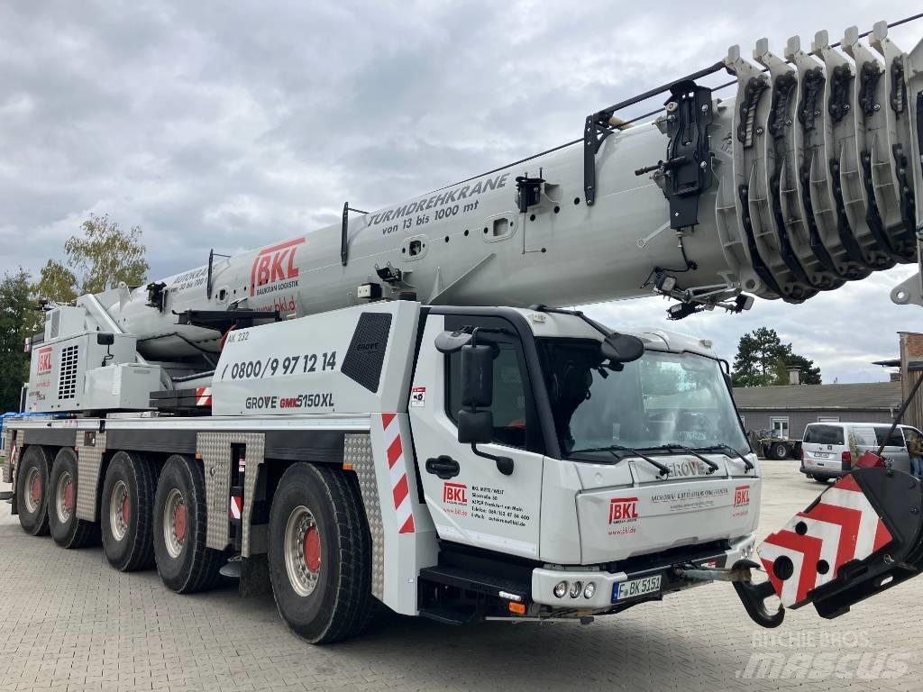 Grove GMK 5150 XL Neapdoroto reljefo kranai