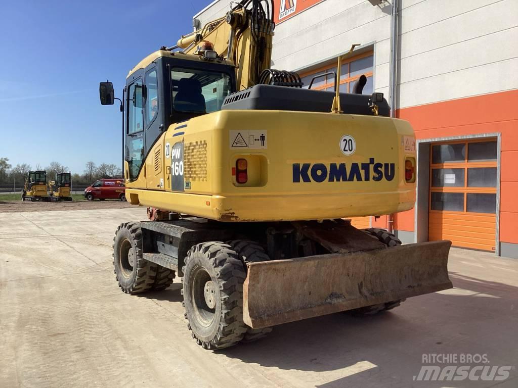 Komatsu PW 160-7E0 Ratiniai ekskavatoriai