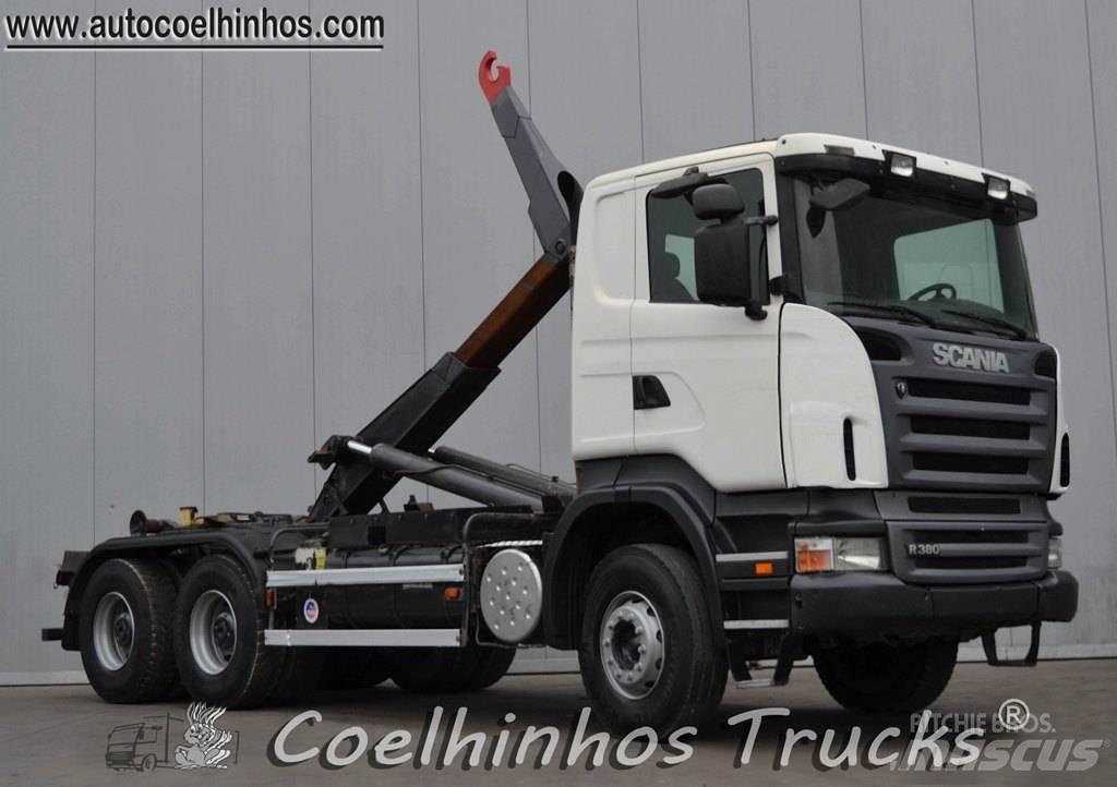 Scania R 380 Konteinerių nuožulnaus pakėlimo ant platformos krautuvai