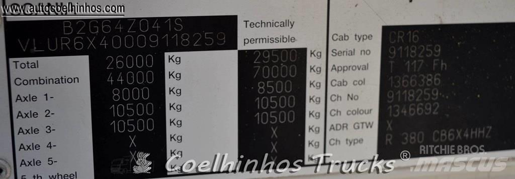Scania R 380 Konteinerių nuožulnaus pakėlimo ant platformos krautuvai