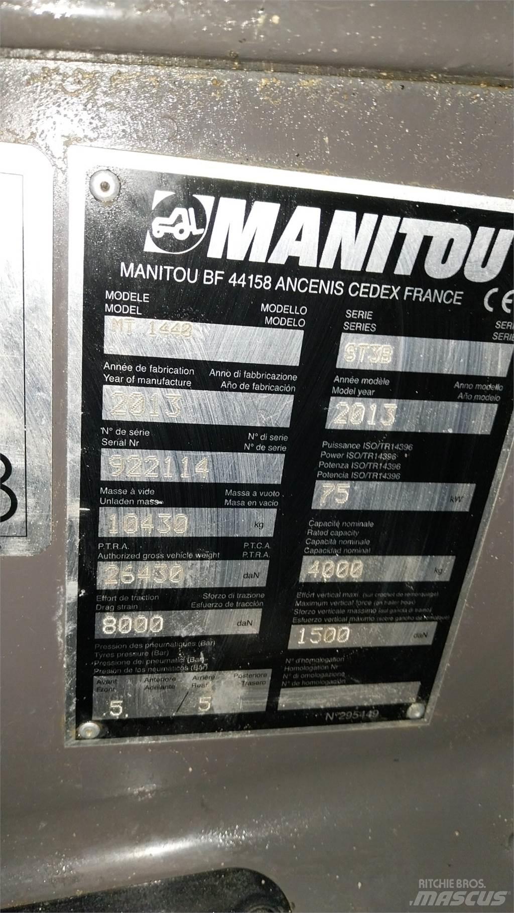 Manitou MT1440 Teleskopiniai krautuvai