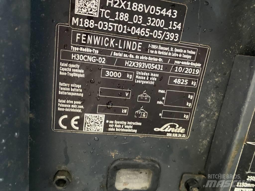 Linde H30CNG-02 LPG (dujiniai) krautuvai