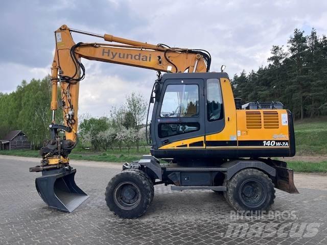 Hyundai Robex 140 W Ratiniai ekskavatoriai