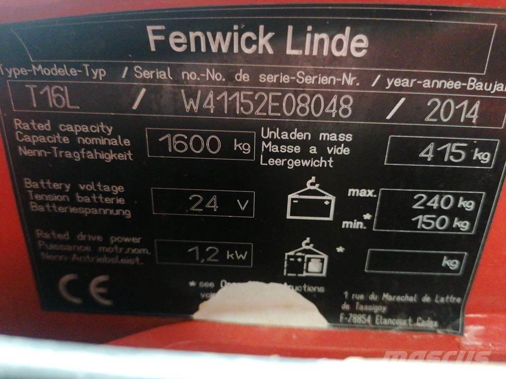 Linde T16L Mažų aukščių keltuvai