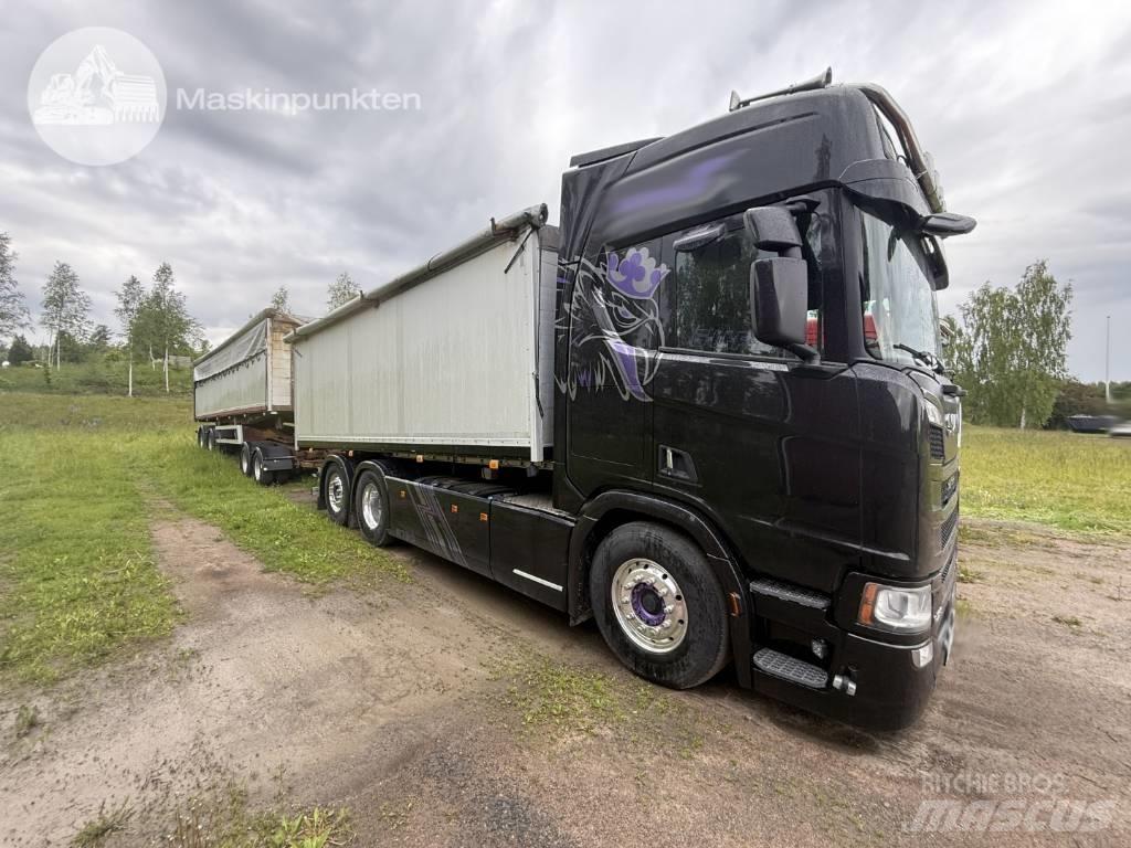 Scania R 730 EKIPAGE Savivarčių priekabų vilkikai