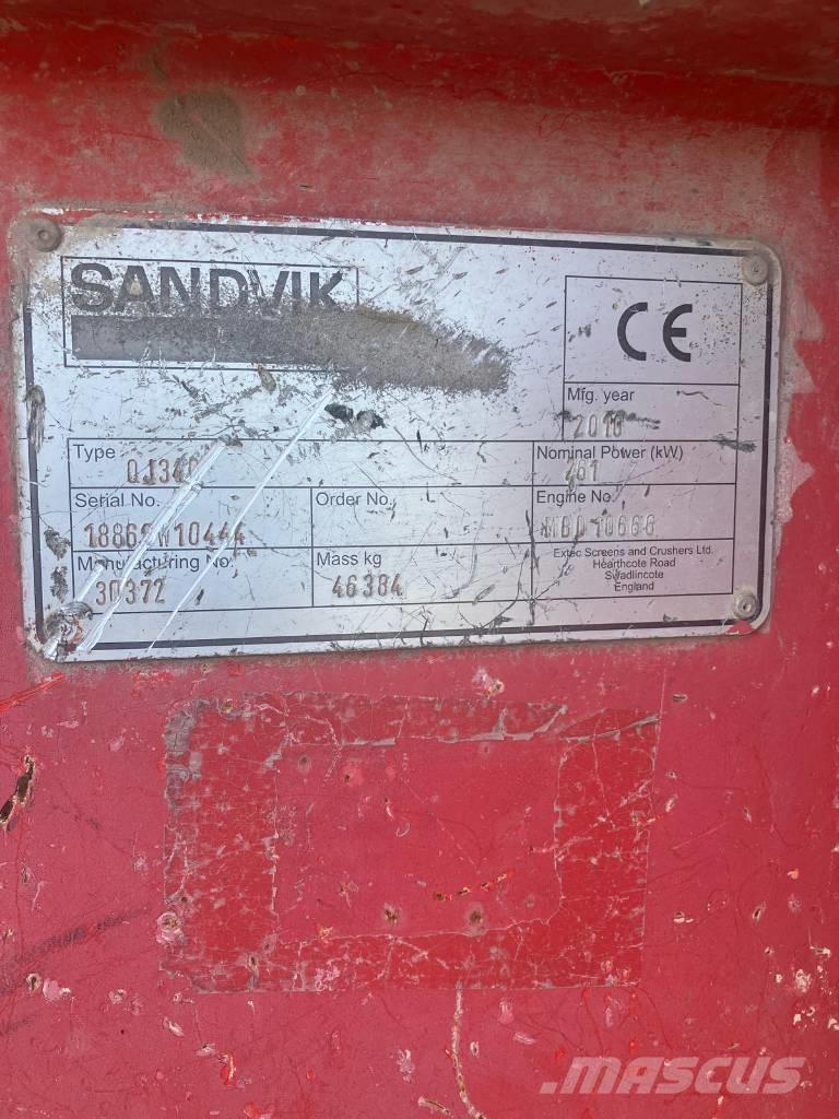 Sandvik QJ 340 Mobilūs smulkintuvai