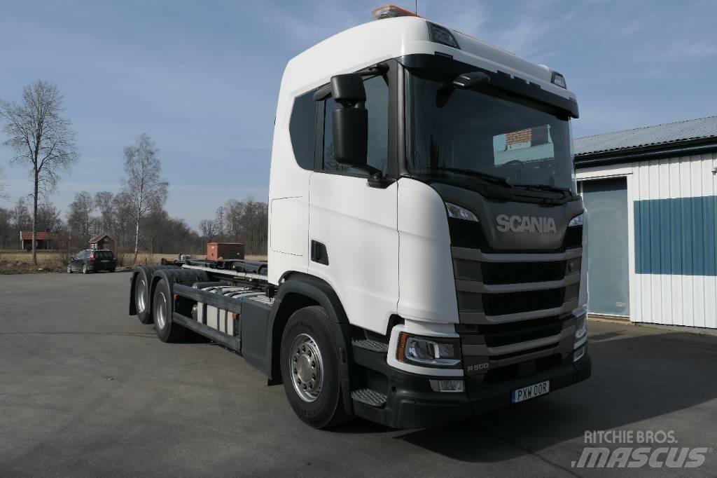 Scania R500 B6x2nb Sunkvežimiai su keliamuoju kabliu