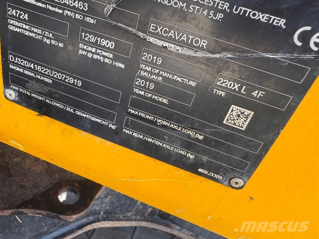 JCB 220X Vikšriniai ekskavatoriai
