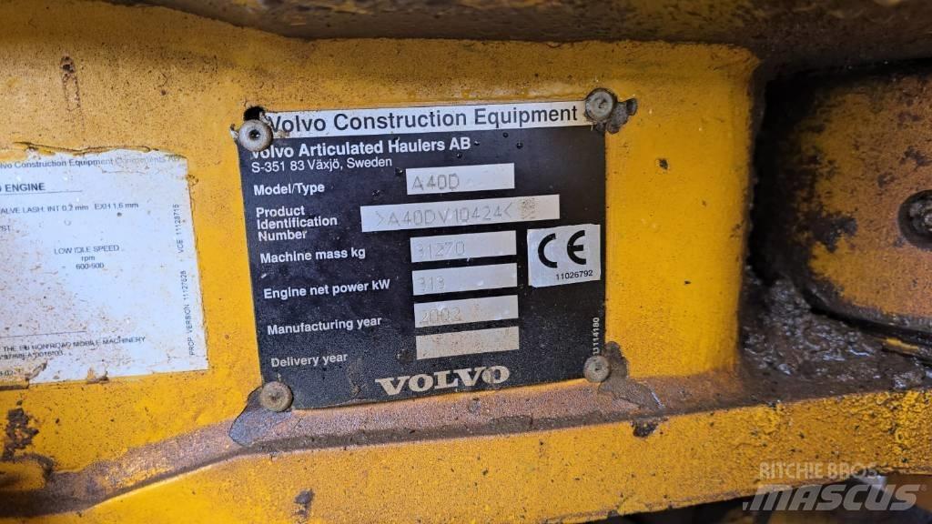 Volvo A 40 D Karjeriniai savivarčiai