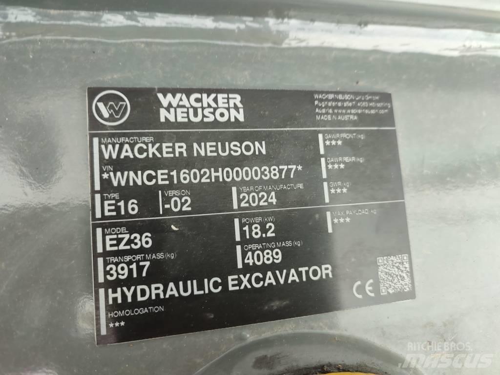 Wacker Neuson EZ 36 Mini ekskavatoriai < 7 t