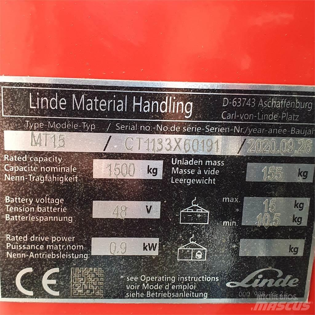 Linde MT15 Mažų aukščių keltuvai