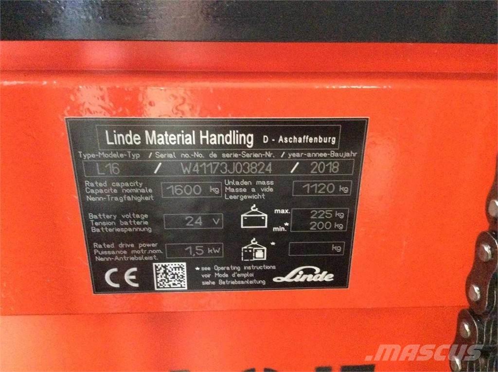 Linde L16 Savaeigiai rietuvai