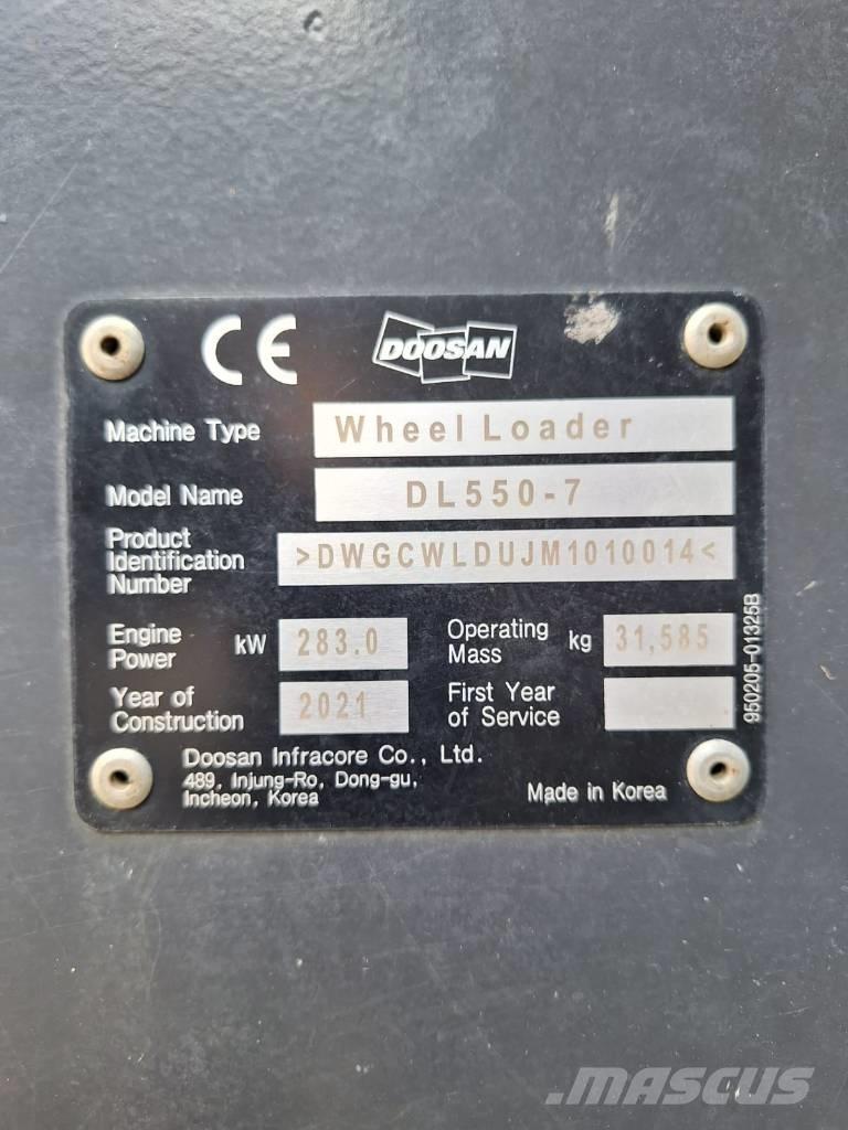 Doosan DL550-7 Naudoti ratiniai krautuvai