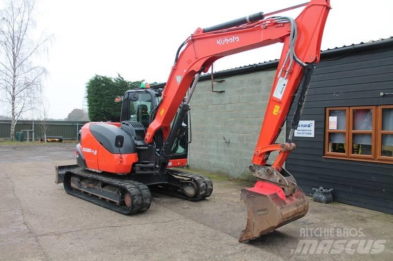 Kubota KX 080-4 Vidutinės galios ekskavatoriai 7-12 t