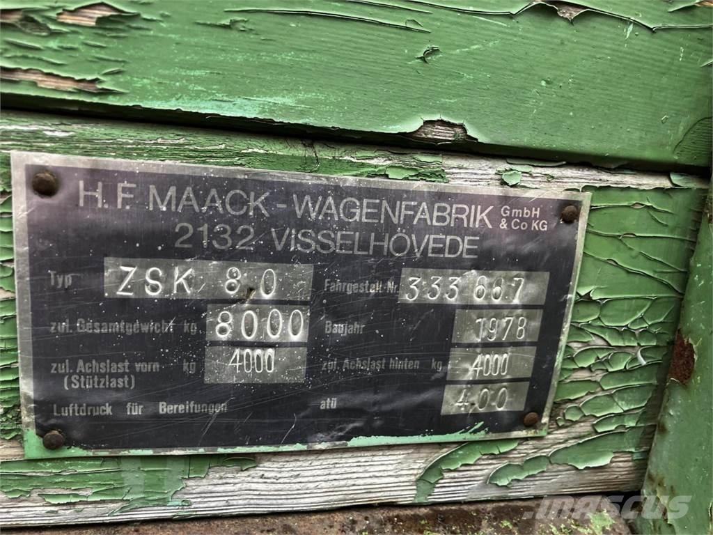  Maack ZSK 80 Savivartės priekabos