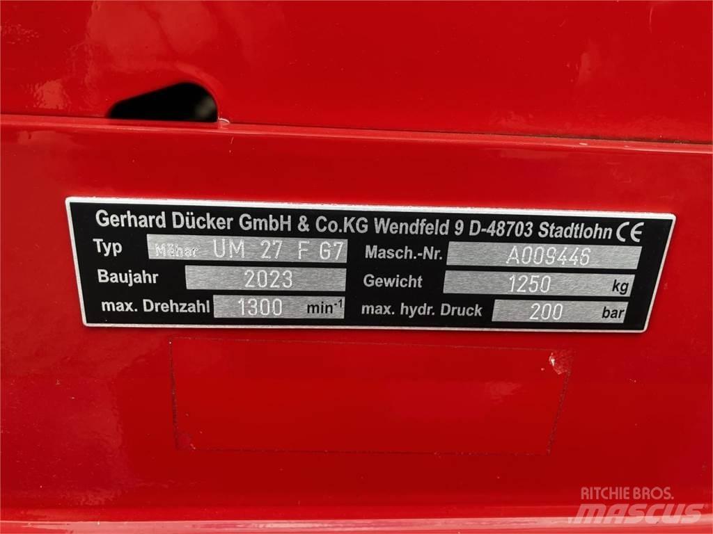 Dücker UM-27 F G7 Ganyklų šienapjovės / rėžtuvės