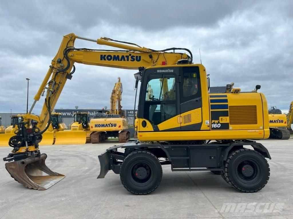 Komatsu PW 160-11 Ratiniai ekskavatoriai
