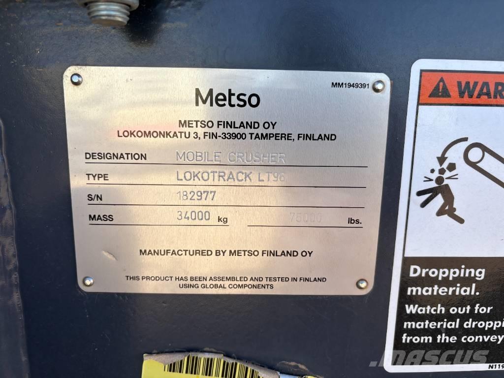 Metso LT 96 Užpildų gamybos įranga