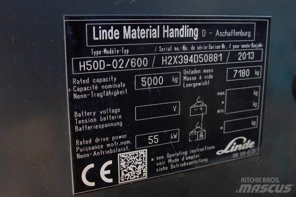 Linde H50D-02/600 Dyzeliniai krautuvai