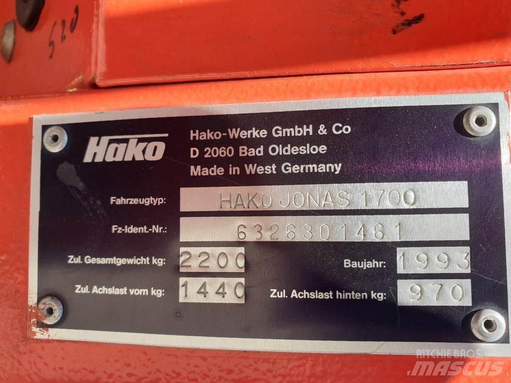 Hako Jonas 1700 Šlavimo technika