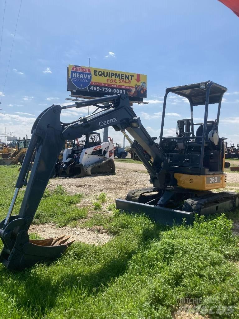 John Deere 26G Griovimo ekskavatoriai