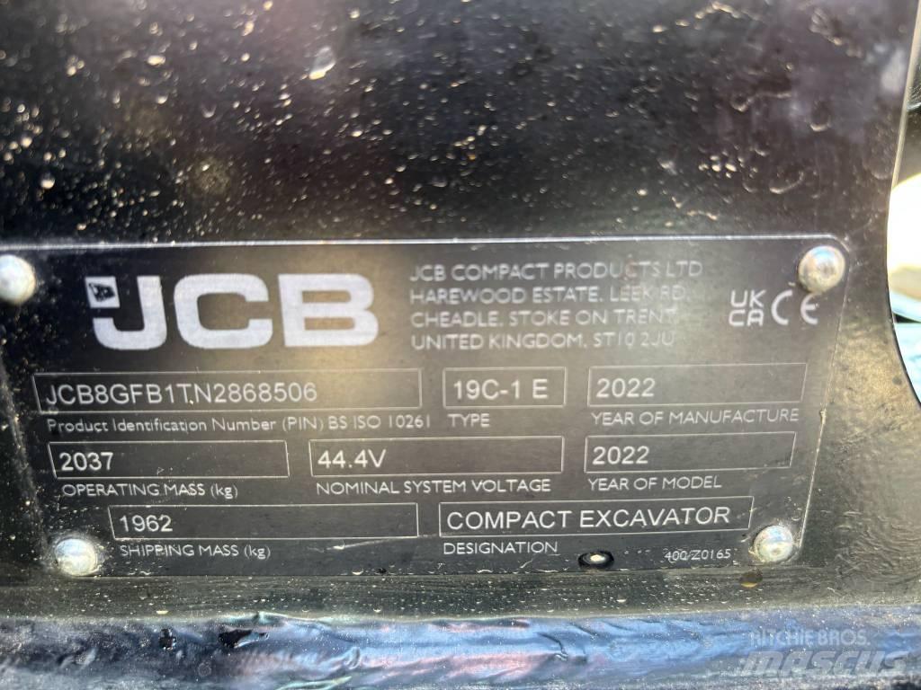 JCB 19 C-1 E Mini ekskavatoriai < 7 t