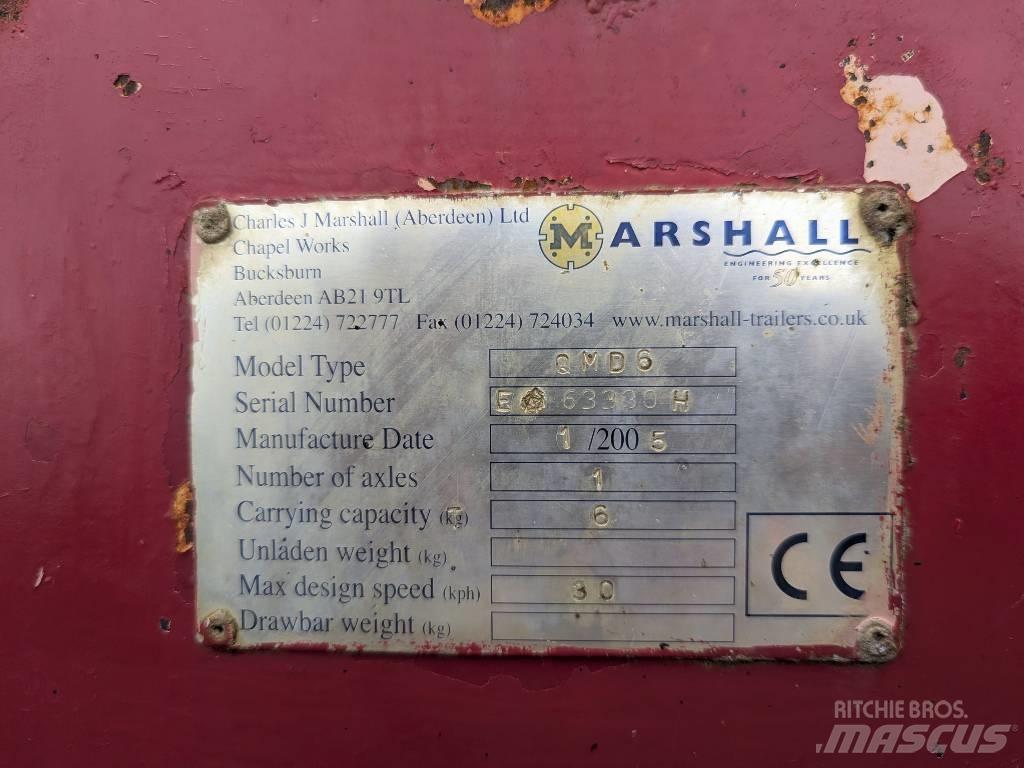 Marshall QMD6 Savivartės priekabos