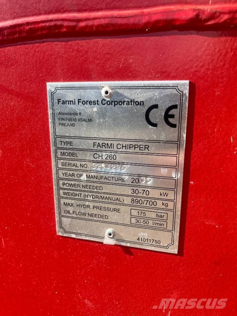 Farmi CH 260 Medienos smulkintuvai