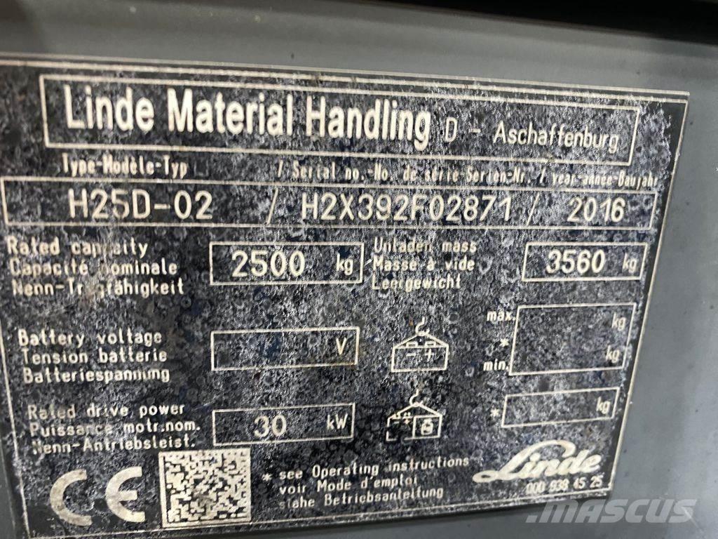 Linde H25D-02 Dyzeliniai krautuvai