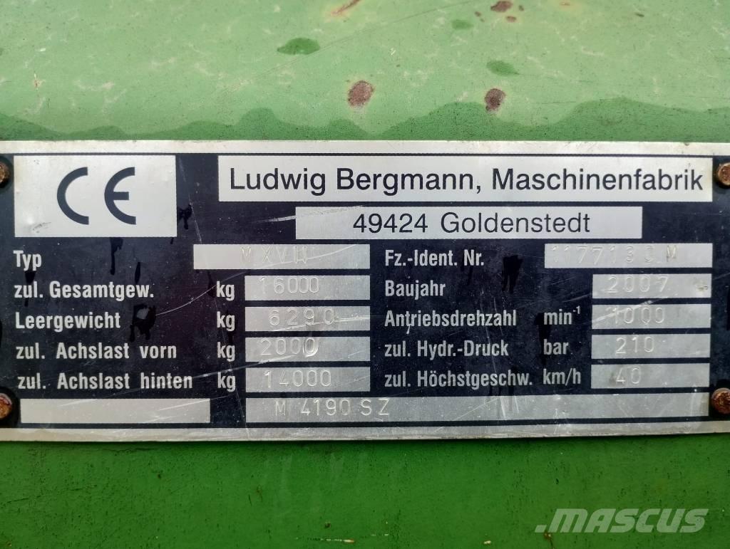 Bergmann M 4190 SZ Žemės ūkis - Kita