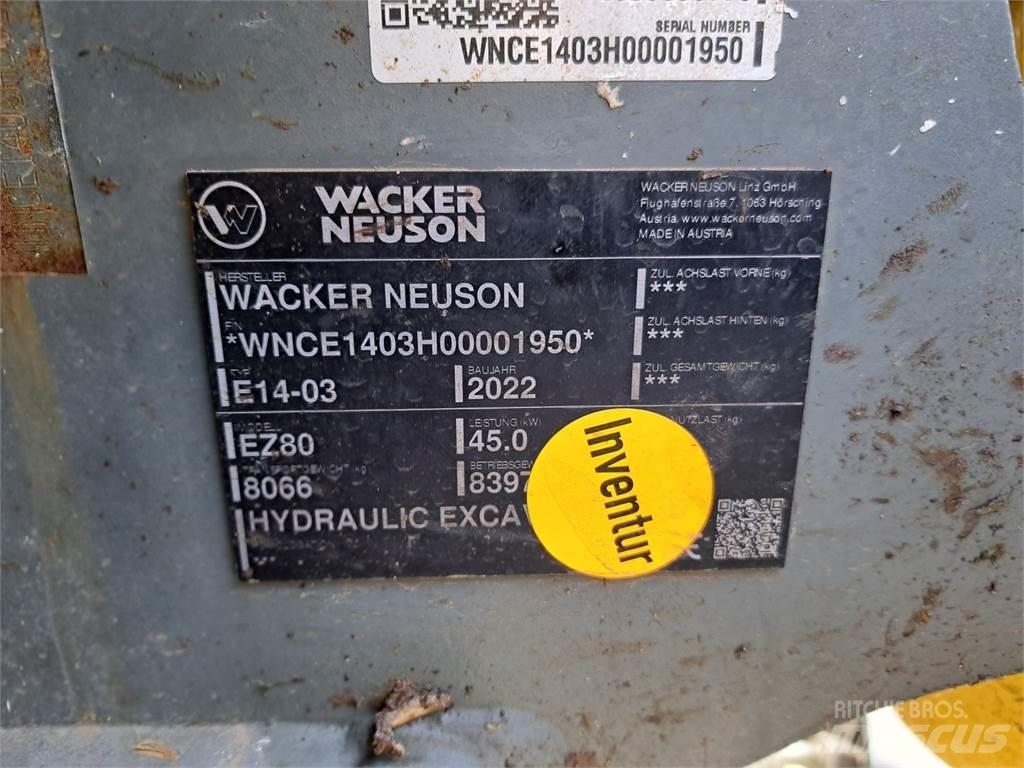 Wacker Neuson EZ80 Vikšriniai ekskavatoriai