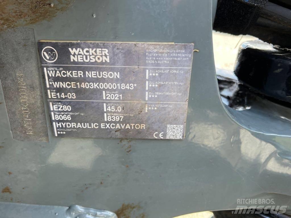 Wacker Neuson EZ80 Vikšriniai ekskavatoriai