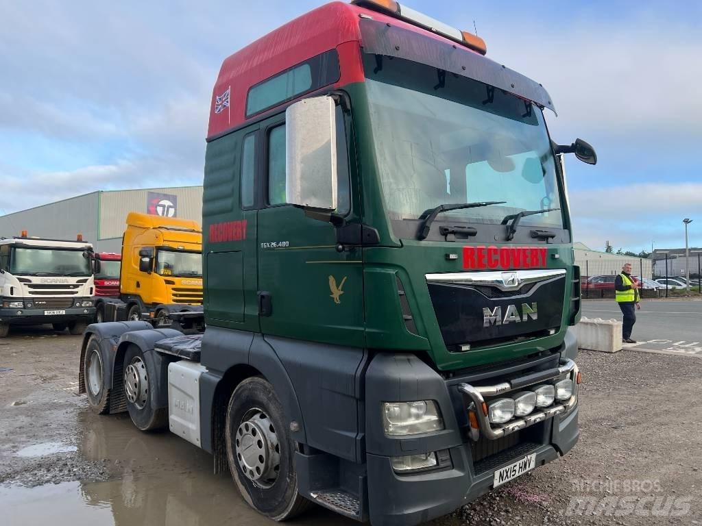 MAN TGX 26.480 Naudoti vilkikai