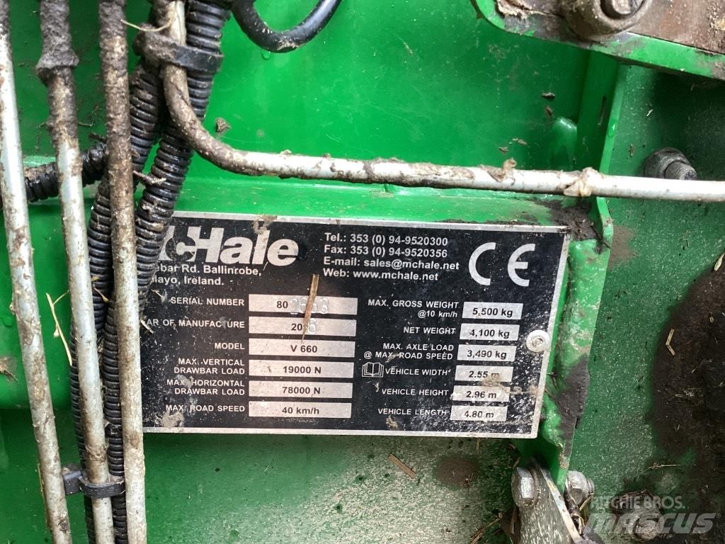 McHale V 660 Ritinių presai