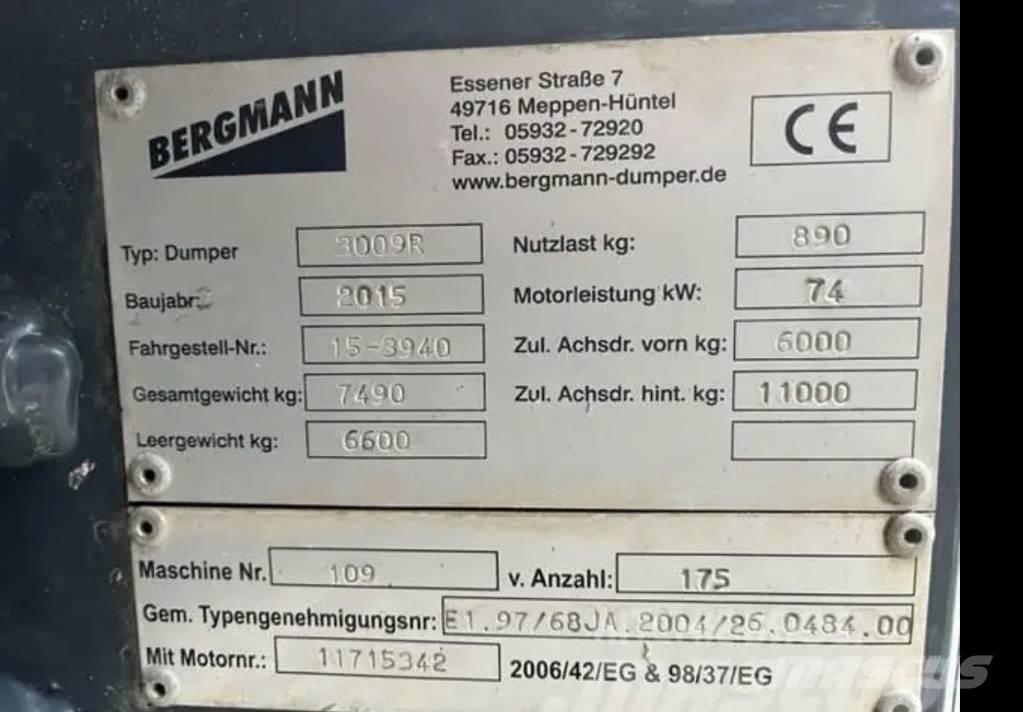Bergmann Dumper Karjeriniai savivarčiai