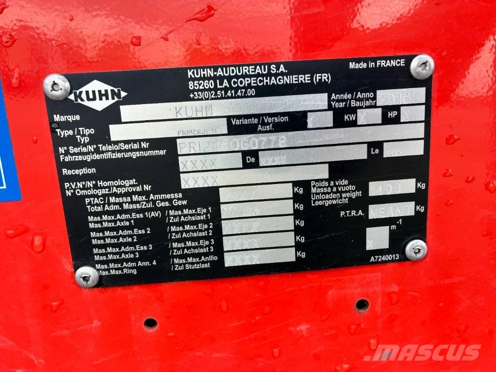 Kuhn Primor 2060 S Derliaus apdirbimas ir sandėliavimas/technika - Kita
