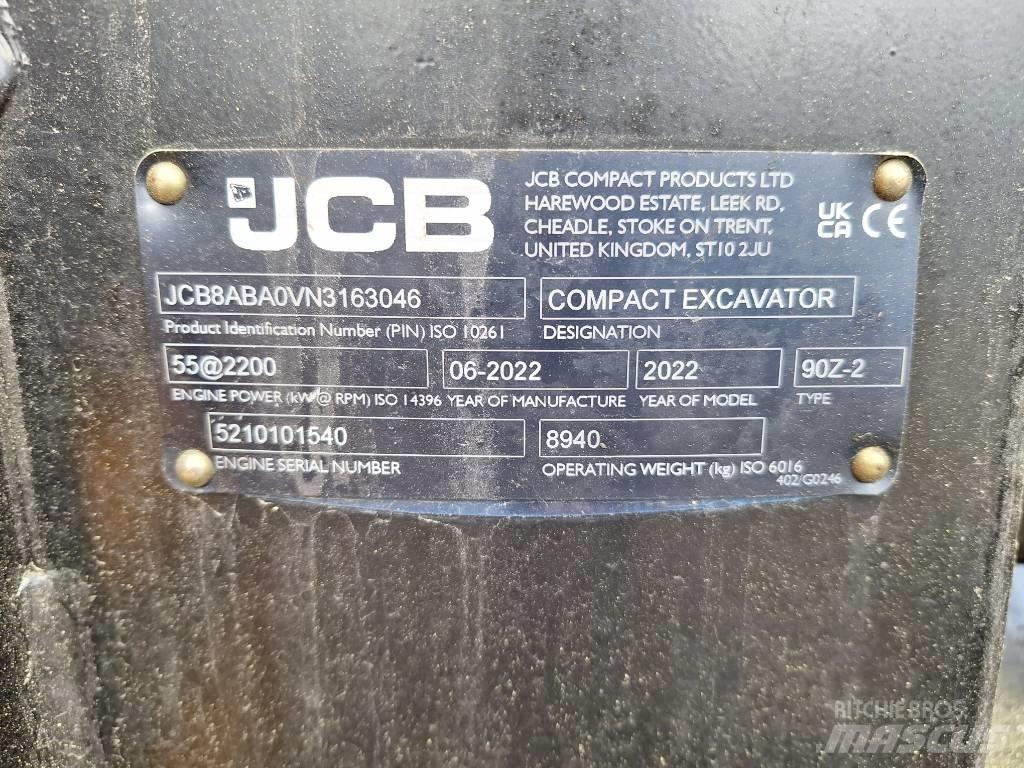 JCB 90 Z-2 Vidutinės galios ekskavatoriai 7-12 t