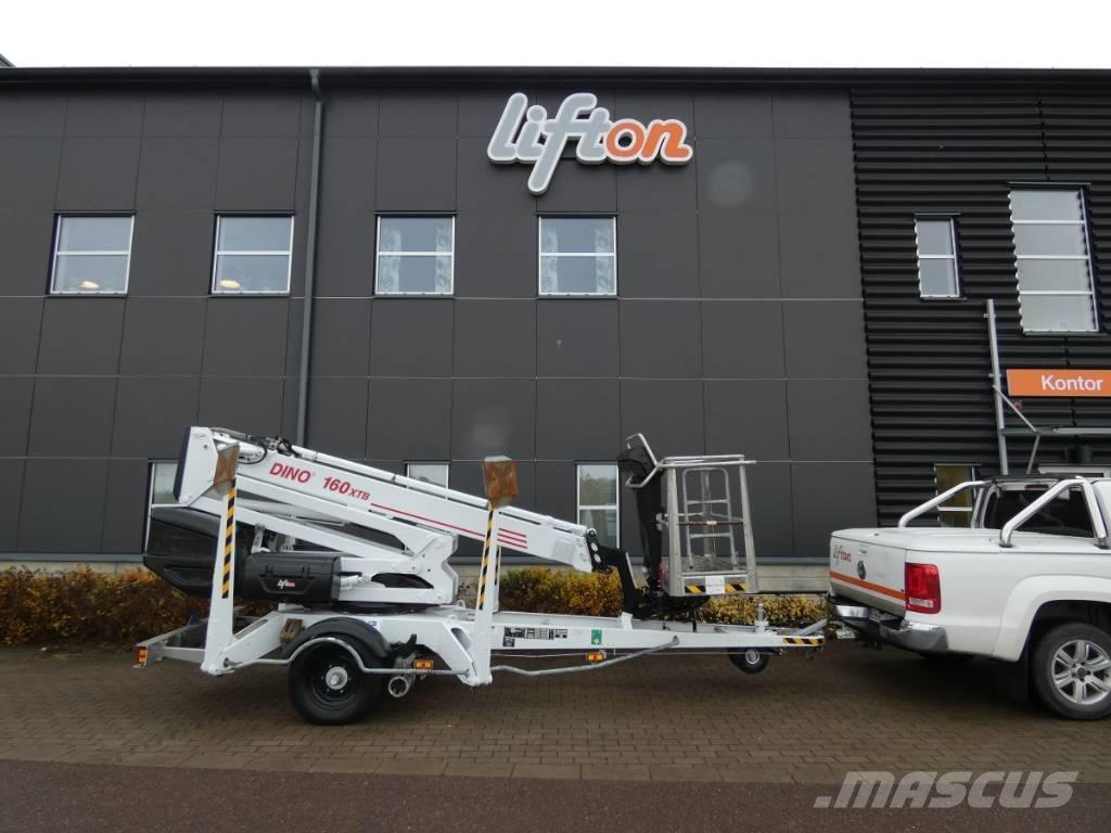 Dino 160 XTB Skylift Ant priekabų montuojamos kėlimo platformos