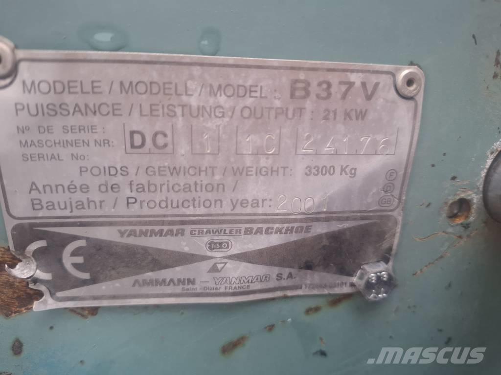 Yanmar B 37 V Mini ekskavatoriai < 7 t