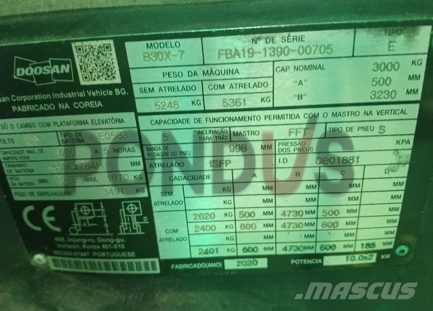 Doosan B22 Elektriniai šakiniai krautuvai