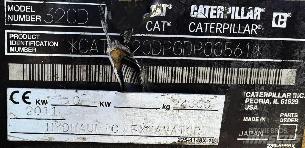 CAT 320 D L Vikšriniai ekskavatoriai