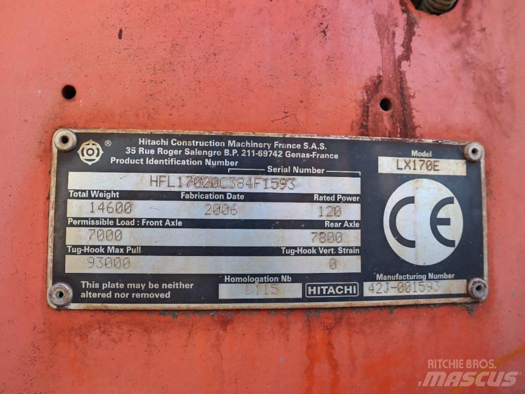 Hitachi LX 170 E Naudoti ratiniai krautuvai