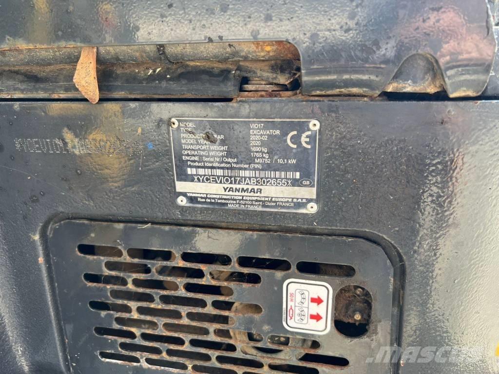 Yanmar Vio 17 Mini ekskavatoriai < 7 t