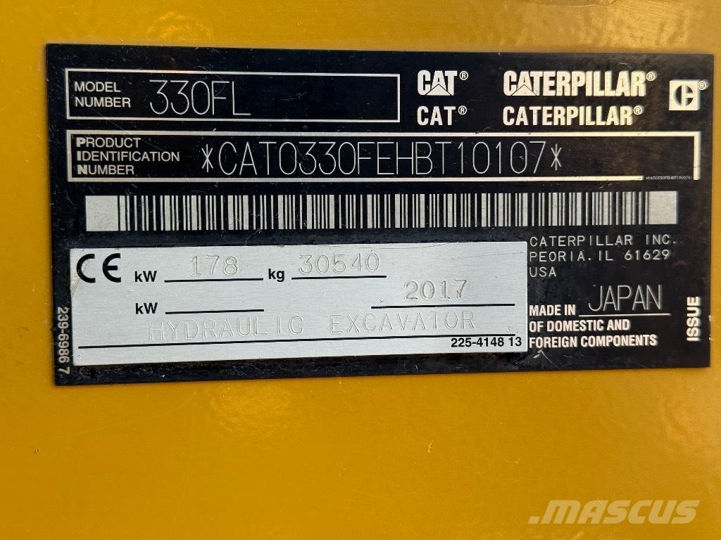 CAT 330 FL Vikšriniai ekskavatoriai